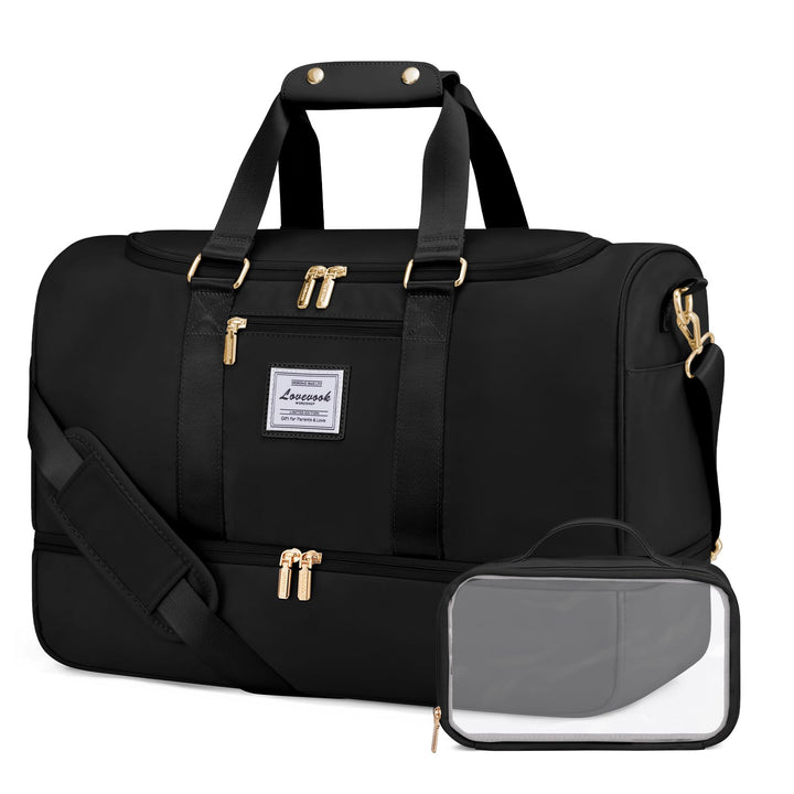 LOVEVOOK Sporttasche Reisetasche Gross, 50L Weekender Damen Reisetaschen mit Kulturtasche, Schuhfach