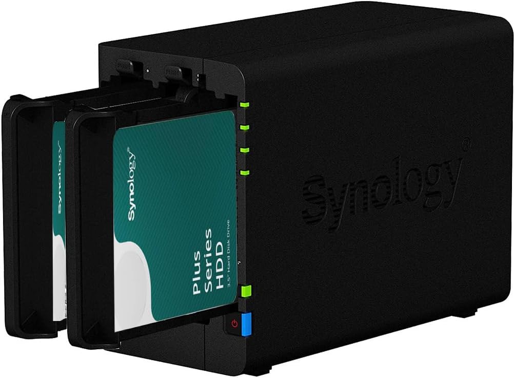 Synology DS224+ 6GB NAS 8TB (2X 4TB) HAT3300, montiert und getestet mit DSM SE installiert