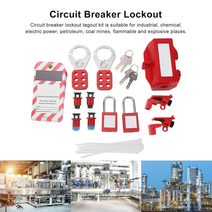 Elektrischer Leistungsschalter-Verriegelungs-Tagout-Satz, Sicherheitsschloss-Set, Elektrischer Leist