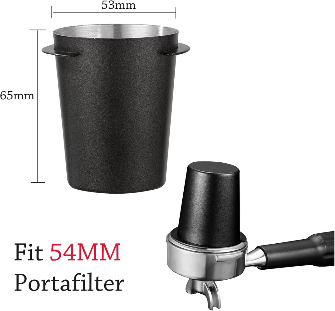 54mm Dosierbecher, Barista Zubehör Coffee Dosing Cup aus Edelstahl, Siebträger Zubehör Kaffee Dosier