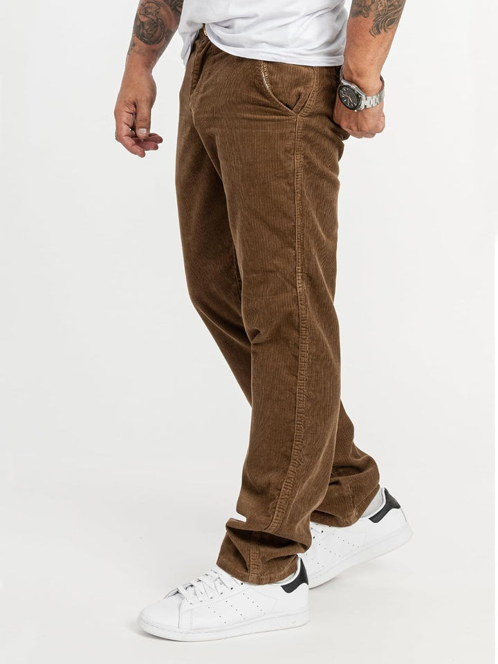 Rock Creek Herren Cord Hose Regular Fit Chino Hose RC-2156 31W / 30L Dunkelbeige, 31W / 30L Dunkelbe