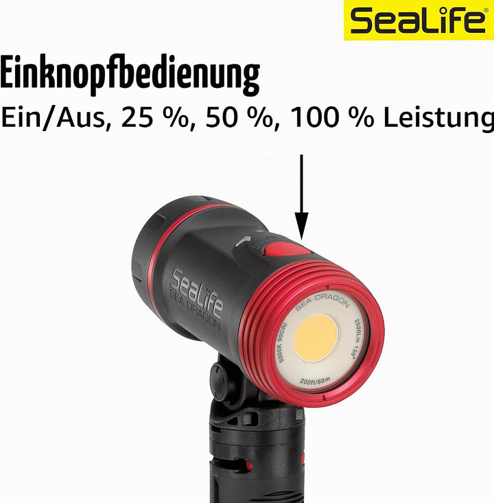 SeaLife Sea Dragon 2500 Foto/Video Tauchlampe Licht-Kit (SL671), Licht-Kit (SL671)