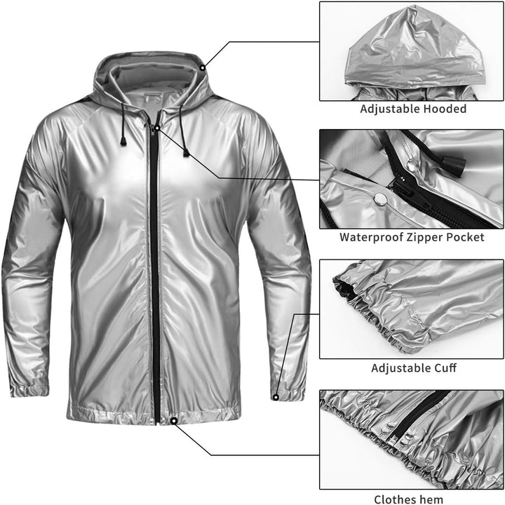 REEDBEEK Anti-Rip Saunaanzug, Gewichtsverlust, Schwitzanzug, MMA-Training, Fitnessstudio, Jacke, Hos