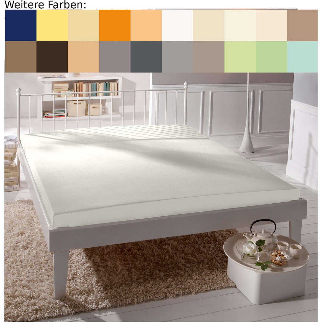 Estella Spannbettlaken 140 cm x 200 cm weiss 140-160 x 200-220 cm Weiss (100), 140-160 x 200-220 cm
