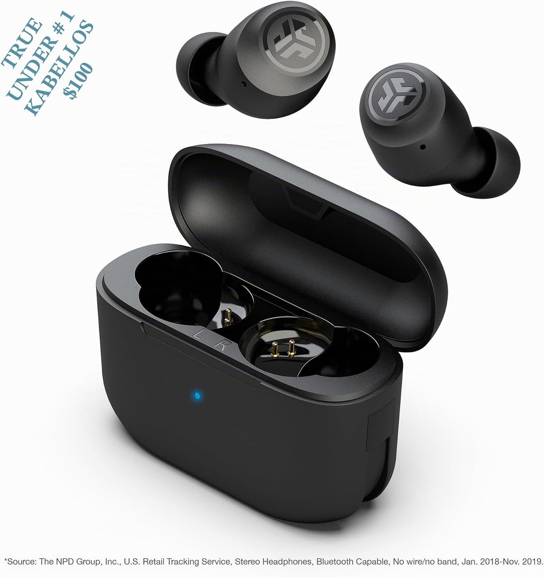 JLab Go Air Pop In Ear Kopfhörer kabellos Bluetooth, True Wireless Kopfhörer, 32+ Std Headphones, ka