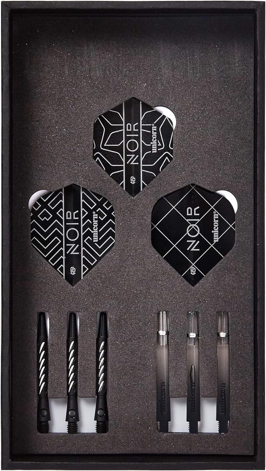 Unicorn Dartpfeilspitzen aus Stahl von Weltmeister Gary Anderson – Phase 3 Deluxe Noir, schwarz 21.0