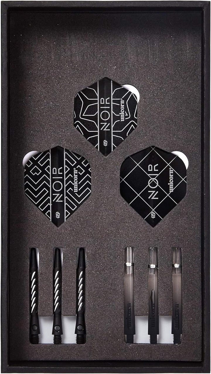 Unicorn Dartpfeilspitzen aus Stahl von Weltmeister Gary Anderson – Phase 3 Deluxe Noir, schwarz 21.0
