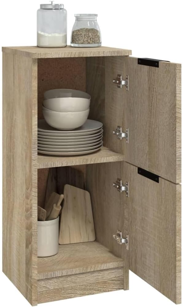 Makastle Sideboard Kommode Beistellschrank Lagerschrank Aufbewahrungsschrank mit 2 Türen, Standregal