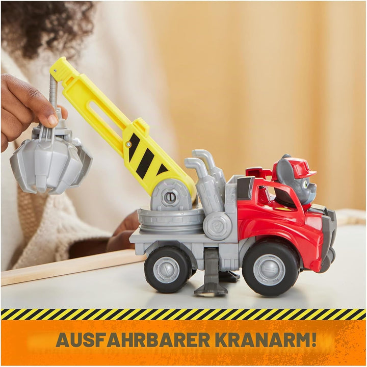 Rubble & Crew, Charger's Crane Grabber Spielzeug-LKW mit beweglichen Teilen und einer Sammel-Actionf