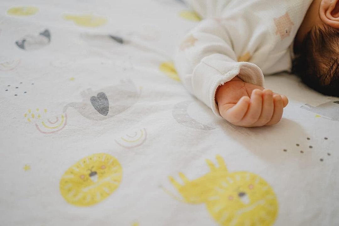 FlyIdeas Next 2 Me Beistellbett Bettwäsche-Set 83x50 cm, 4 STK. Mit Bettdecke - Spannbettlaken Babyb