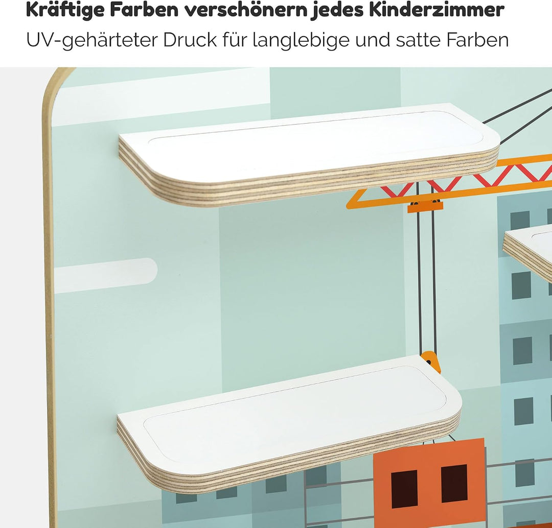 stadtecken Holzregal für Toniebox – Regal für Musikbox und ca. 50 Tonies | Tonie Aufbewahrung fürs K