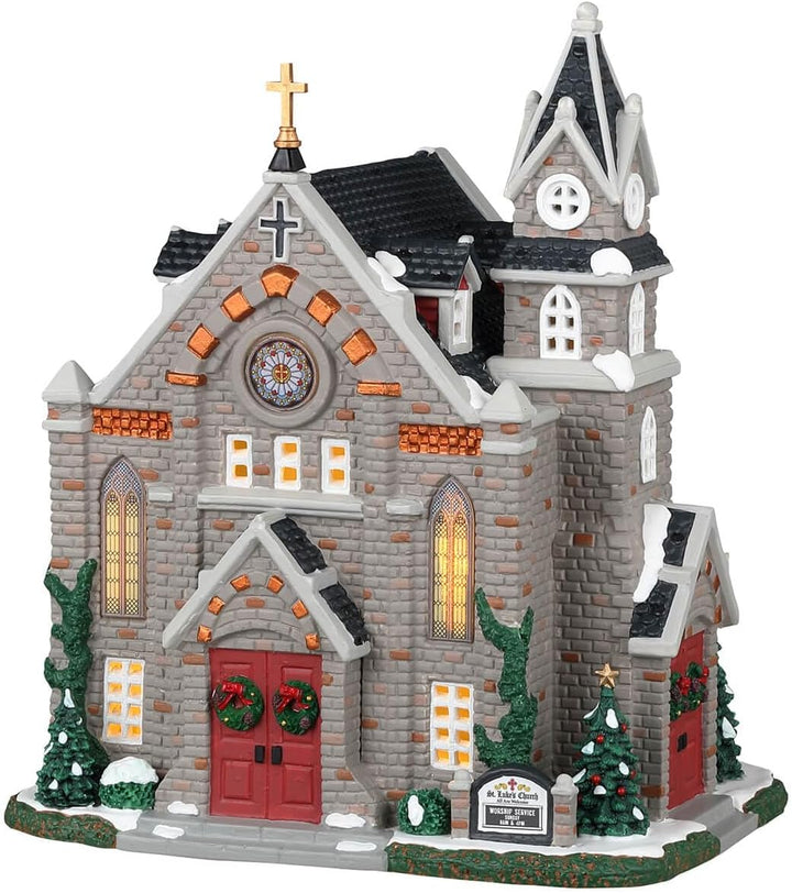 Lemax 35055 Caddington Village Lighted Building: St. Luke's Church