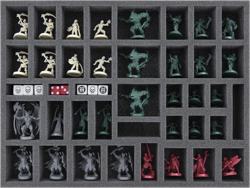 Feldherr Schaumstoff-Set + Tokenhalter kompatibel mit HeroQuest (2021) - Grundspielbox