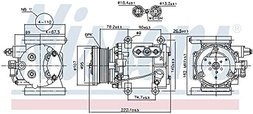 NISSENS 89241 Kompressor, Klimaanlage