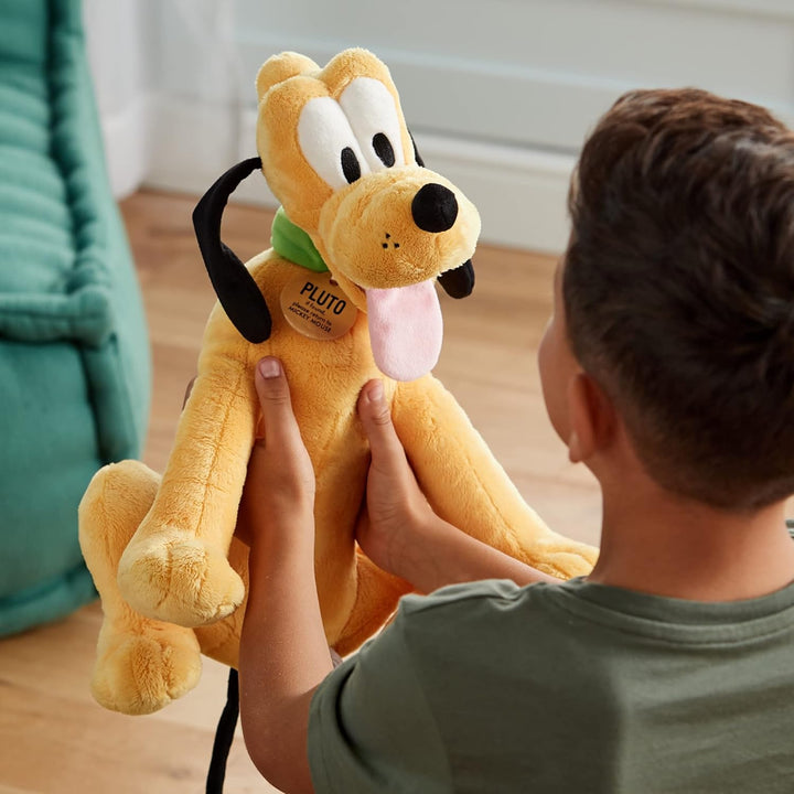 Disney Store Pluto Offizielles mittelgrosses Kuscheltier für Kinder, 37 cm, Plüschhund mit Stickerei