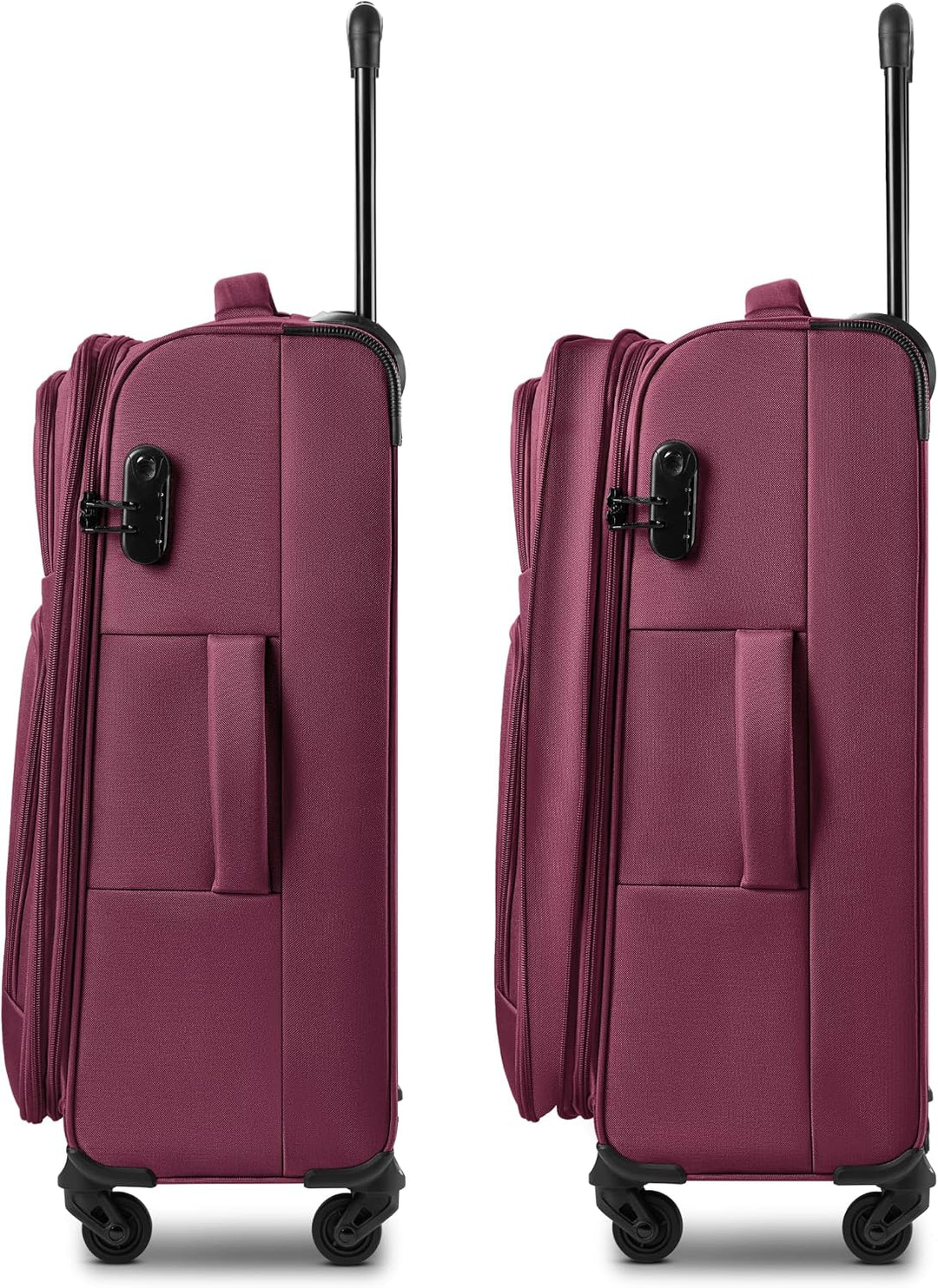 Smartbox Weichgepäck Koffer-Set 3-teilig für Damen & Herren | leichte & stabile Reise-Trolleys, hoch