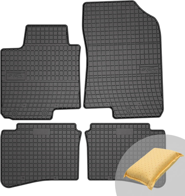 FROGUM EL Toro Gummimatten Ganzjähriges-Set von Autofussmatte Auto Fussmatten für Hyundai i20 II 201