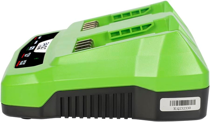 24V Dual Port Ladegerät kompatibel mit Greenworks 24V Batterie 29842 29852 BAG708 BAG709 BAG710 BAG7