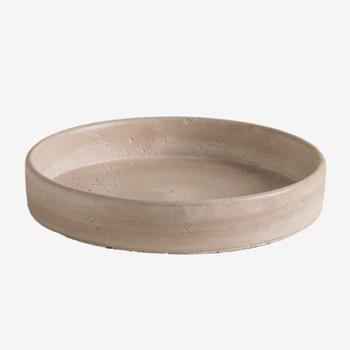 SKLUM Dekorative Tablett aus Zement Geldart - Ø28 cm, Ø28 Cm