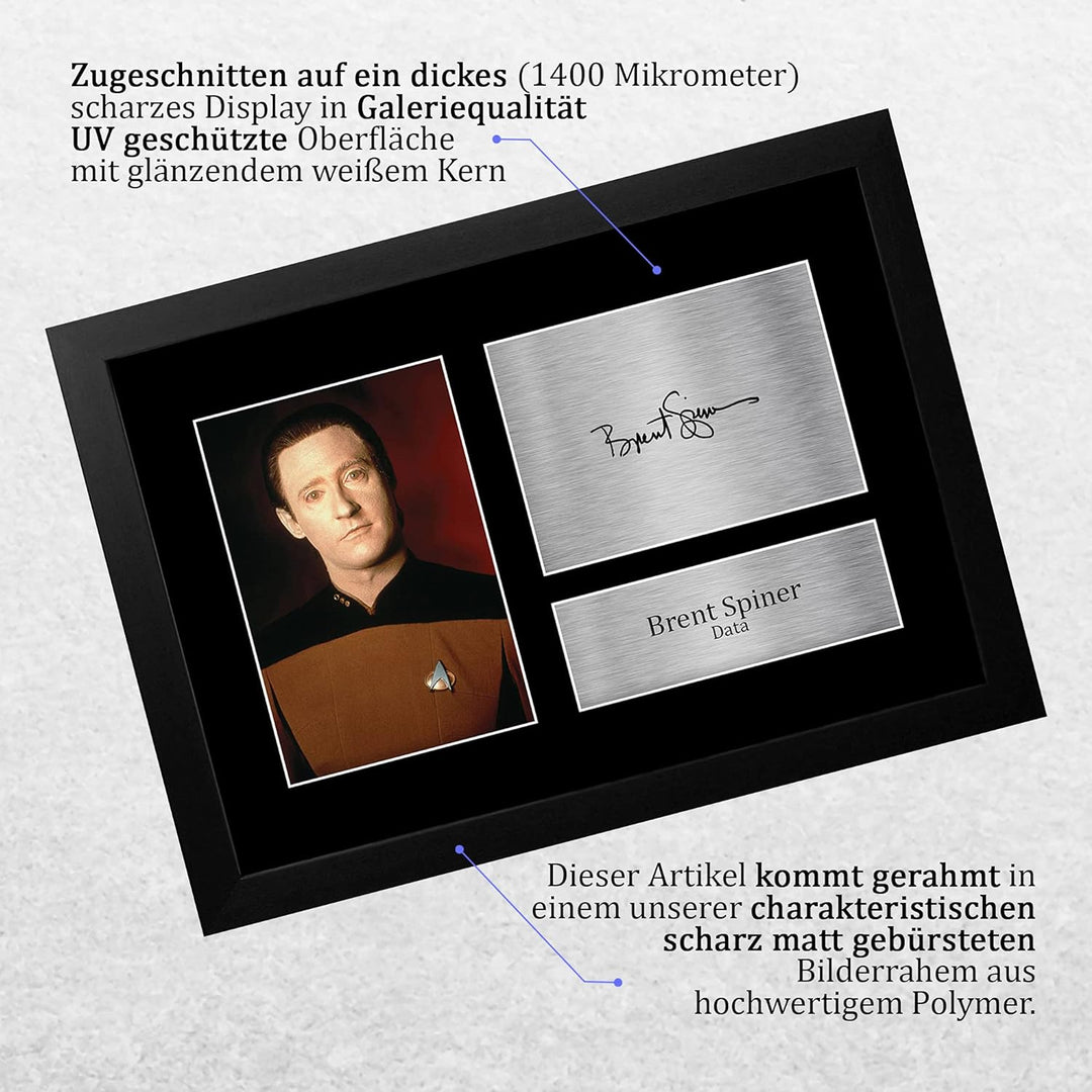 HWC Trading FR A4 Brent Spiner Star Trek Data Geschenke Gedruckt Signiert Autogramm Bild Für Fernseh