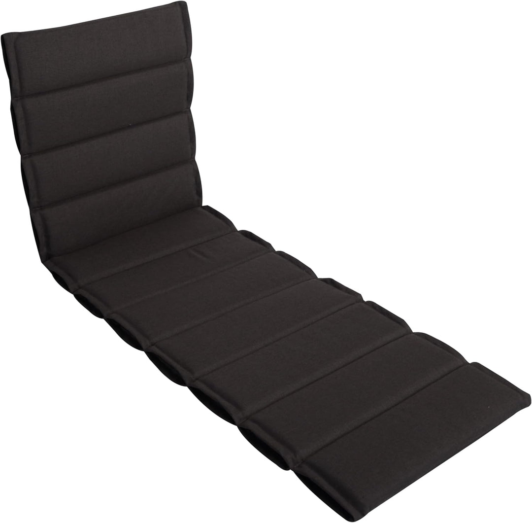 LILENO HOME Sonnenliege Auflage als [1er Set - Rollliege] in Anthrazit - Gartenliegen Auflage perfek