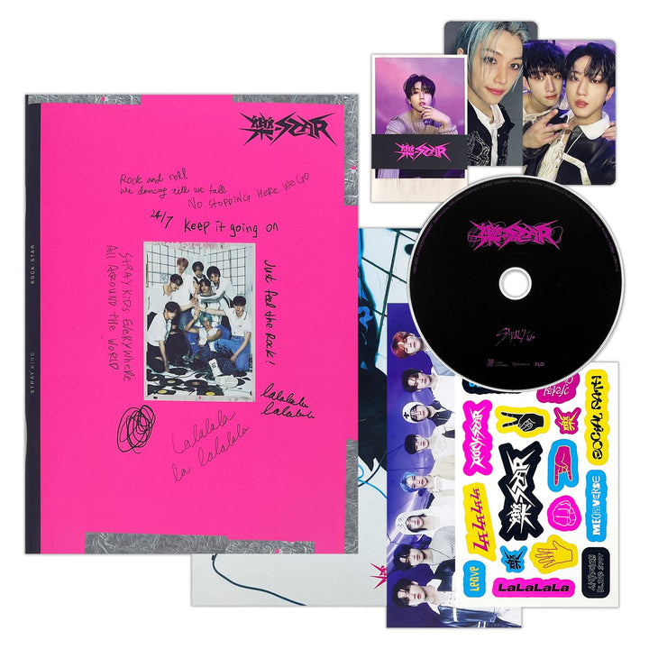 Stray Kids - -Rock-STAR (Strandard - ROCK Ver.) Photobook + CD-R + Photocard + Panorama Mini Poster