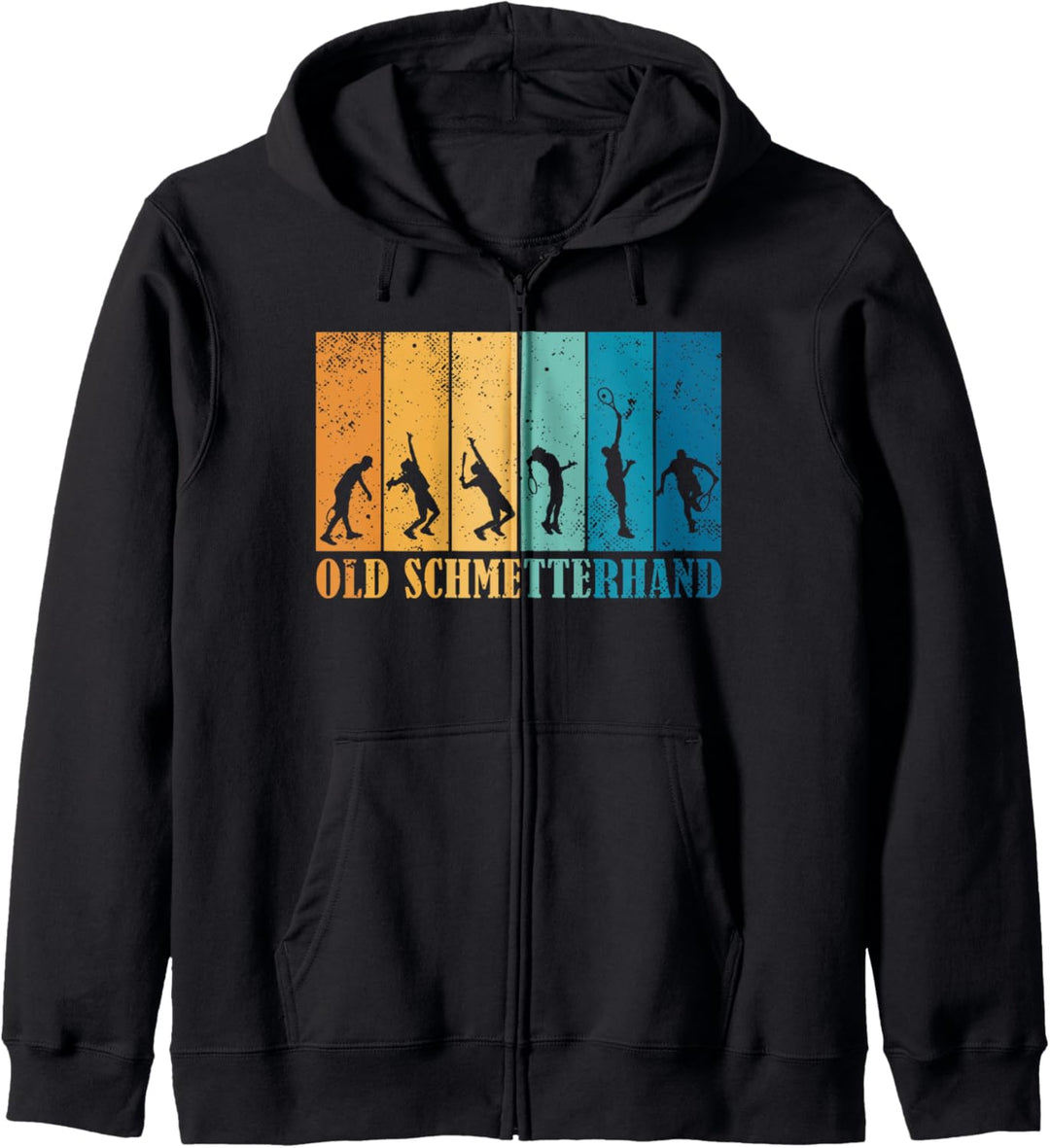 Tennis Spruch Tennisprofi Tennisspieler Old Schmetterhand Kapuzenjacke
