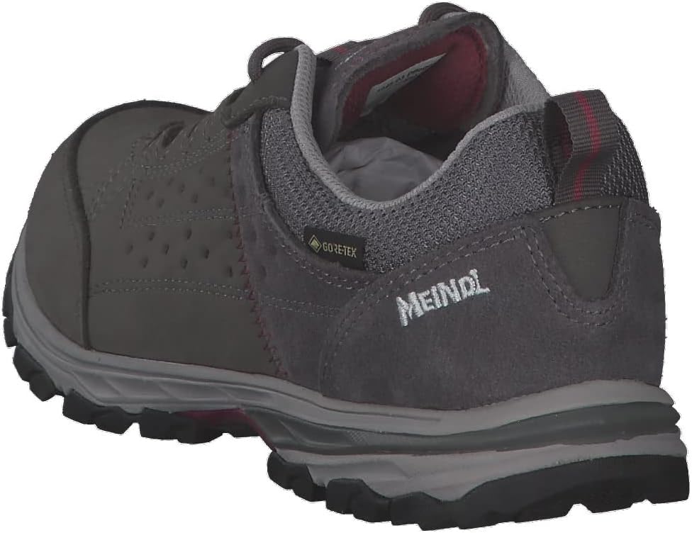 Meindl Damen Wanderschuhe Durban Lady GTX 35.5 EU Grau Bordeaux, 35.5 EU Grau Bordeaux