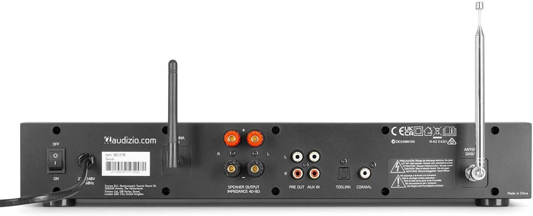 Fenton HiFi Stereoanlage 200 W - CD-Player, Bluetooth & Spotify Connect, DAB+/FM & Internetradio, US