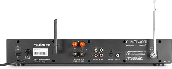 Fenton HiFi Stereoanlage 200 W - CD-Player, Bluetooth & Spotify Connect, DAB+/FM & Internetradio, US