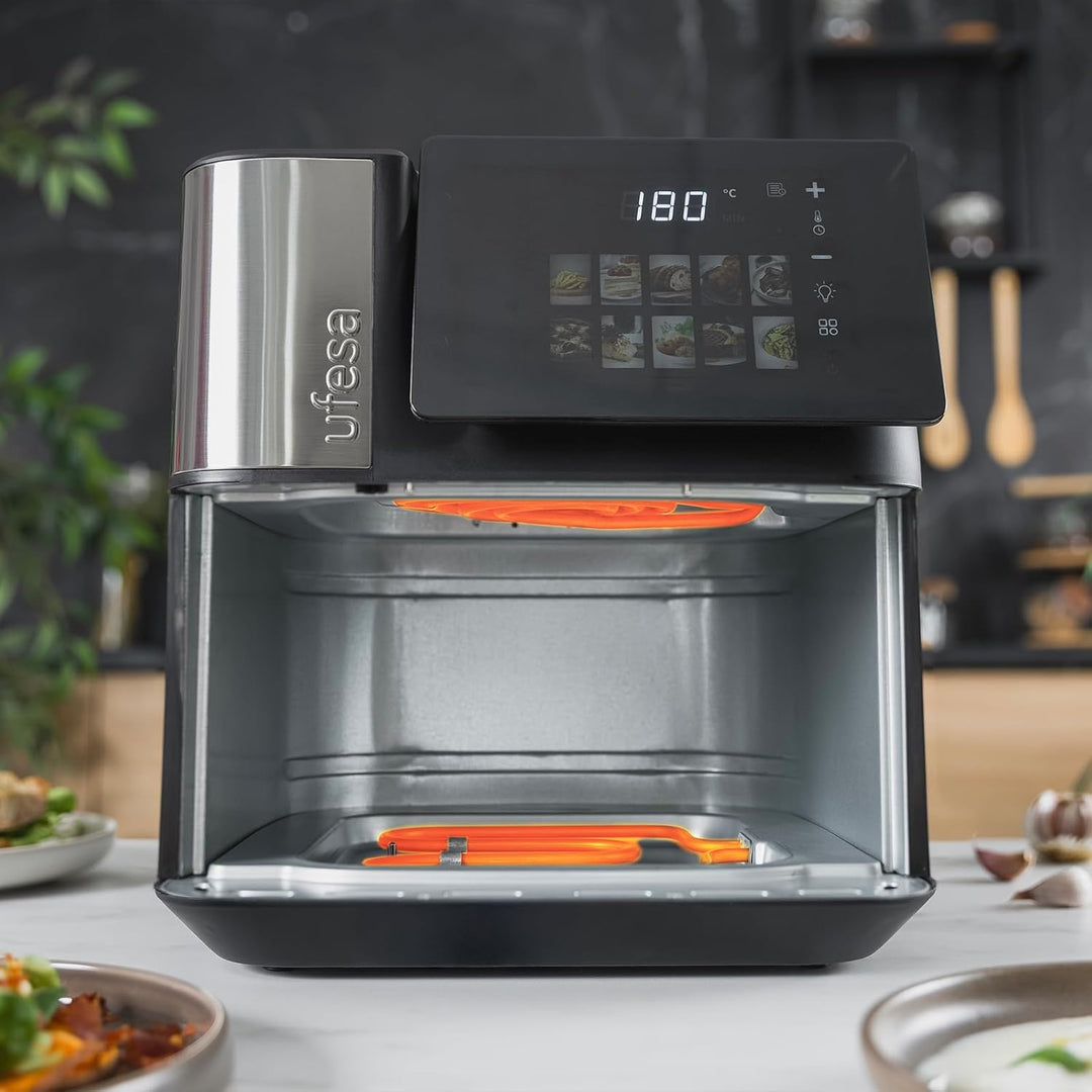 Ufesa Heissluftfritteuse Macaw 8.8L 2200W, Doppelte Heizelemente, Schnelle und Knusprige Garung, Air