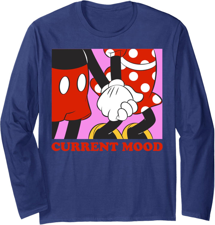 Disney Mickey & Minnie Valentinstag Current Mood Retro Langarmshirt
