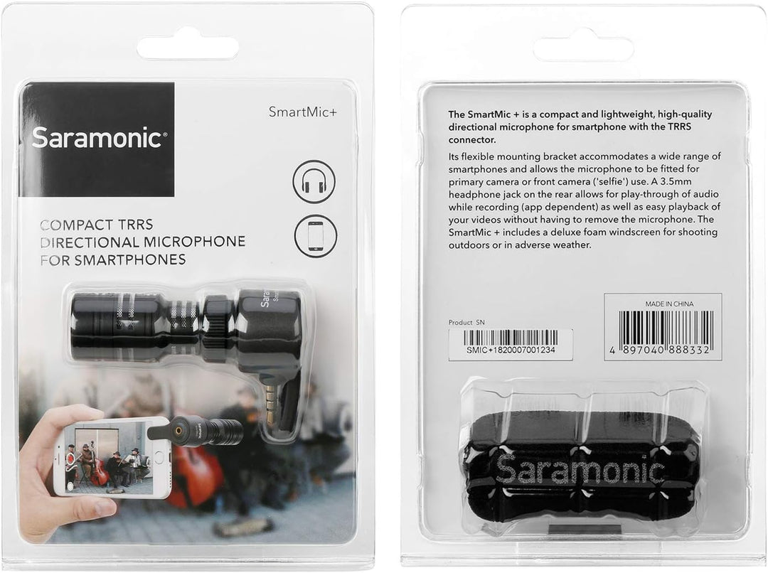 Saramonic SmartMic+ Smartphone, leicht, 3, 5 mm/m, SmartMic+