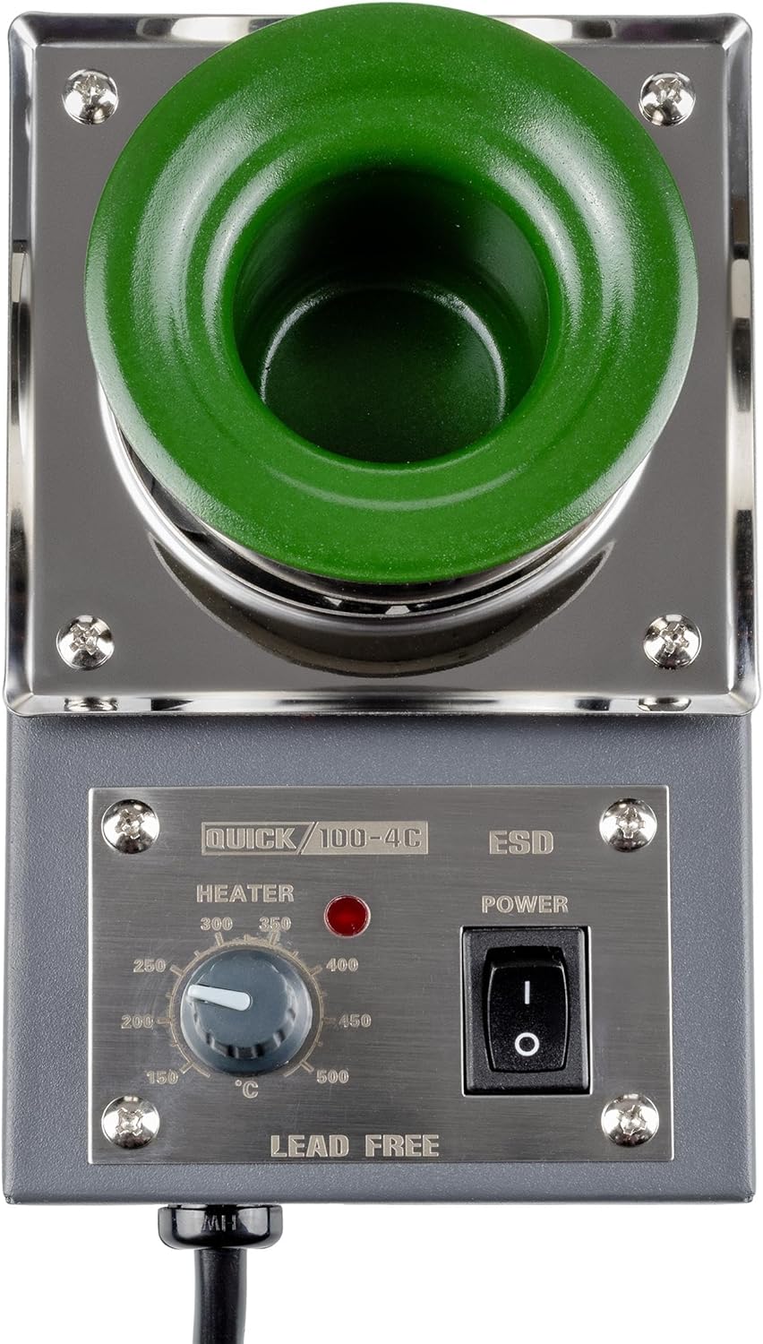 QUICK sensorgeregelter Löttiegel 200 W Lötbad rund Ø36mm 150-500°C QU100-4C rund