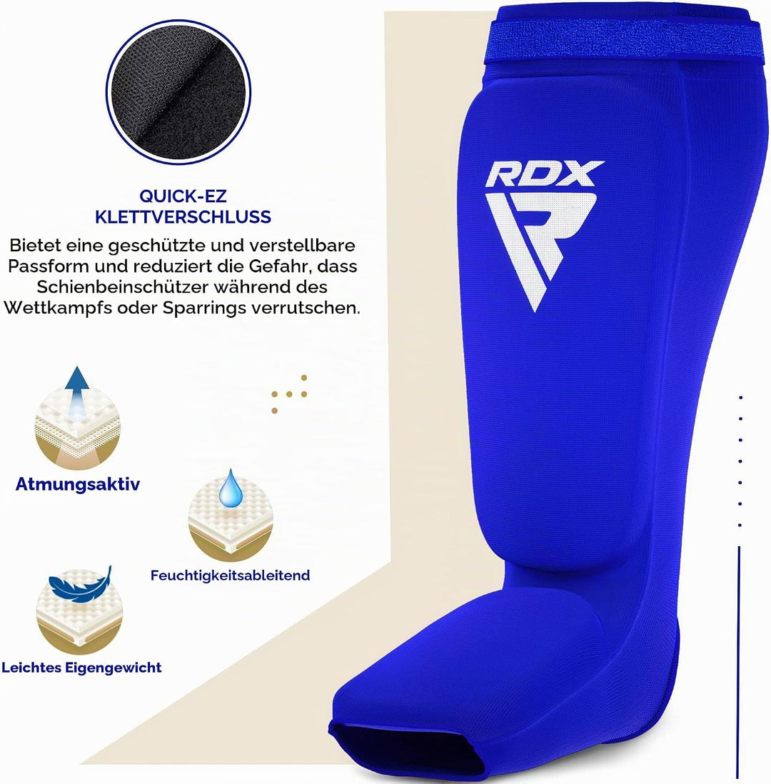 RDX Schienbeinschoner Kickboxen, Schienbeinschützer Thaiboxen Kampfsport Muay Thai MMA Spannschützer