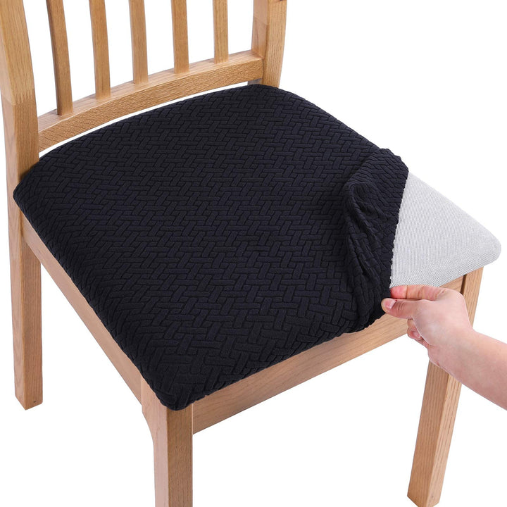 Homaxy Stuhlbezug Sitzfläche 6er Set, Stretch Bezug für Stühle Sitzbezüge für Esszimmerstühle Abwasc