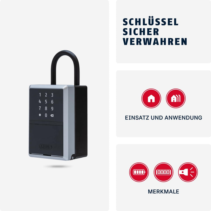 ABUS smarte Schlüsselbox KEYGARAGE One – per App mit Smartphone oder per Zahlencode bedienbar – Schl