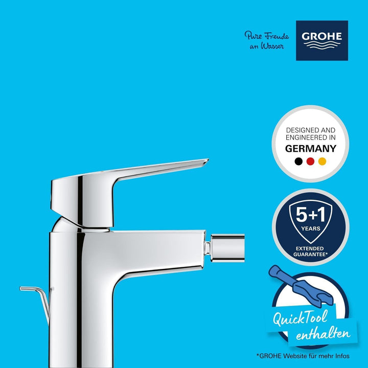 GROHE Start - Einhand-Bidetarmatur (wassersparend, langlebige Oberfläche, Einlochmontage), chrom, 32