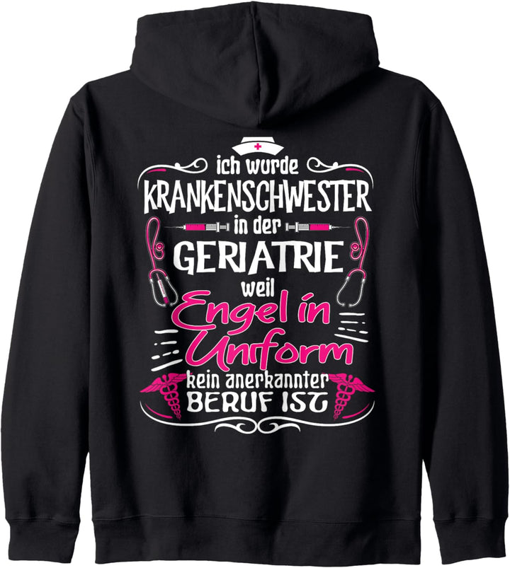 Krankenschwester Geriatrie Krankenpflegerin Kapuzenjacke