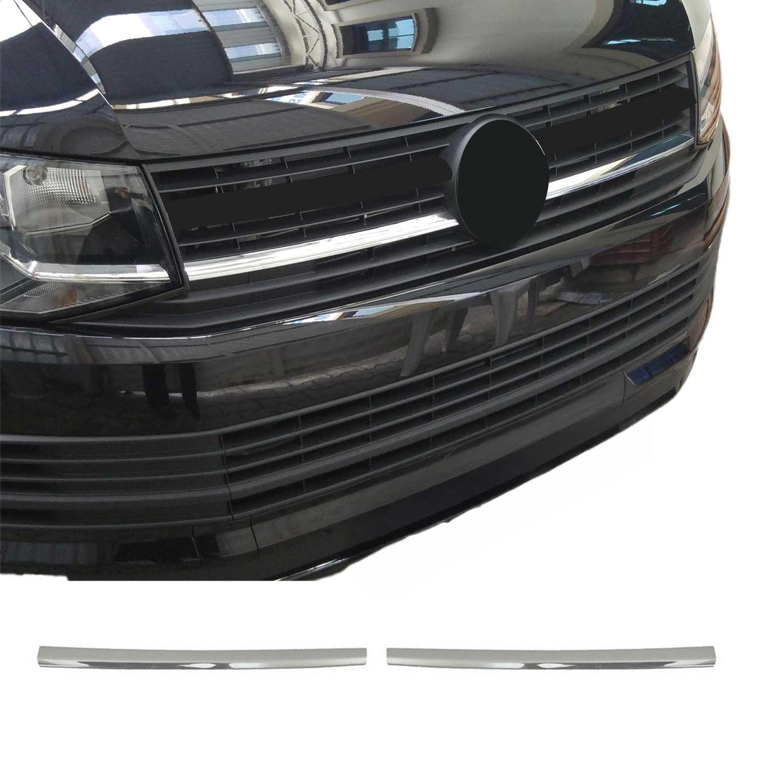 Frontgrill Grill Leisten kompatibel mit VW T6 Transporter Caravelle Multivan Highline 2015-2019 Kühl