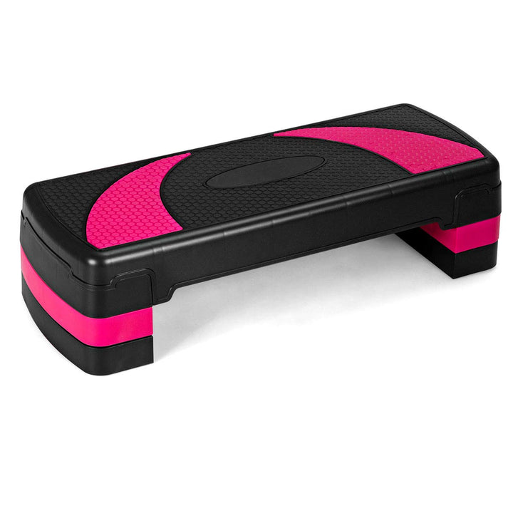 GOPLUS Höhenverstellbarer Stepper, Step-Bench mit 3 Stufen (10/15/20cm), Steppbrett für Aerobic und