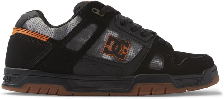 DC Shoes Herren Stag Sneaker 38 EU Black Orange, 38 EU Black Orange