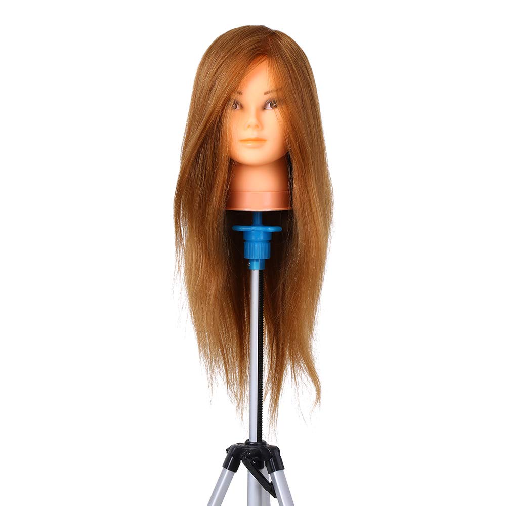 Trainingsköpfe 100% Echthaar Trainingsköpfe für Friseure Professioneller Übungskopf Frisurenkopf DIY