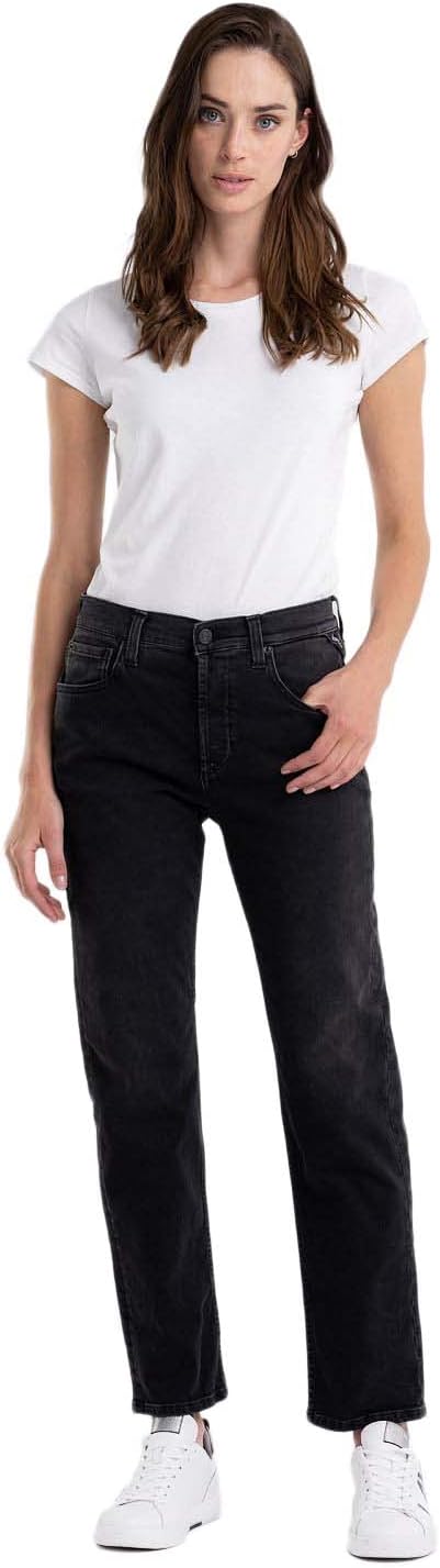 Replay Damen Jeans 23W / 28L Black 098, 23W / 28L Black 098