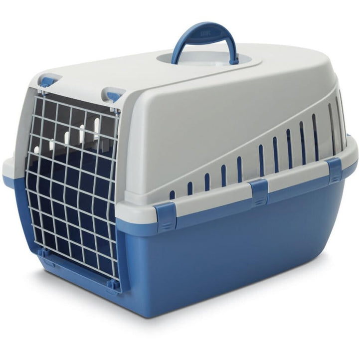Savic Trotter 1 Transportbox 49 x 33 x 30 cm Atlantikblau / Hellgrau Blau 49 x 33 x 30 cm, Blau 49 x