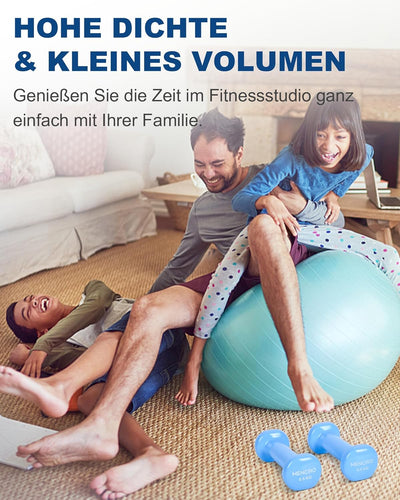 MENCIRO Hanteln 2er Set für Männer und Frauen, 1KG - 5KG Kurzhanteln Gewichte für Zuhause Fitnessstu