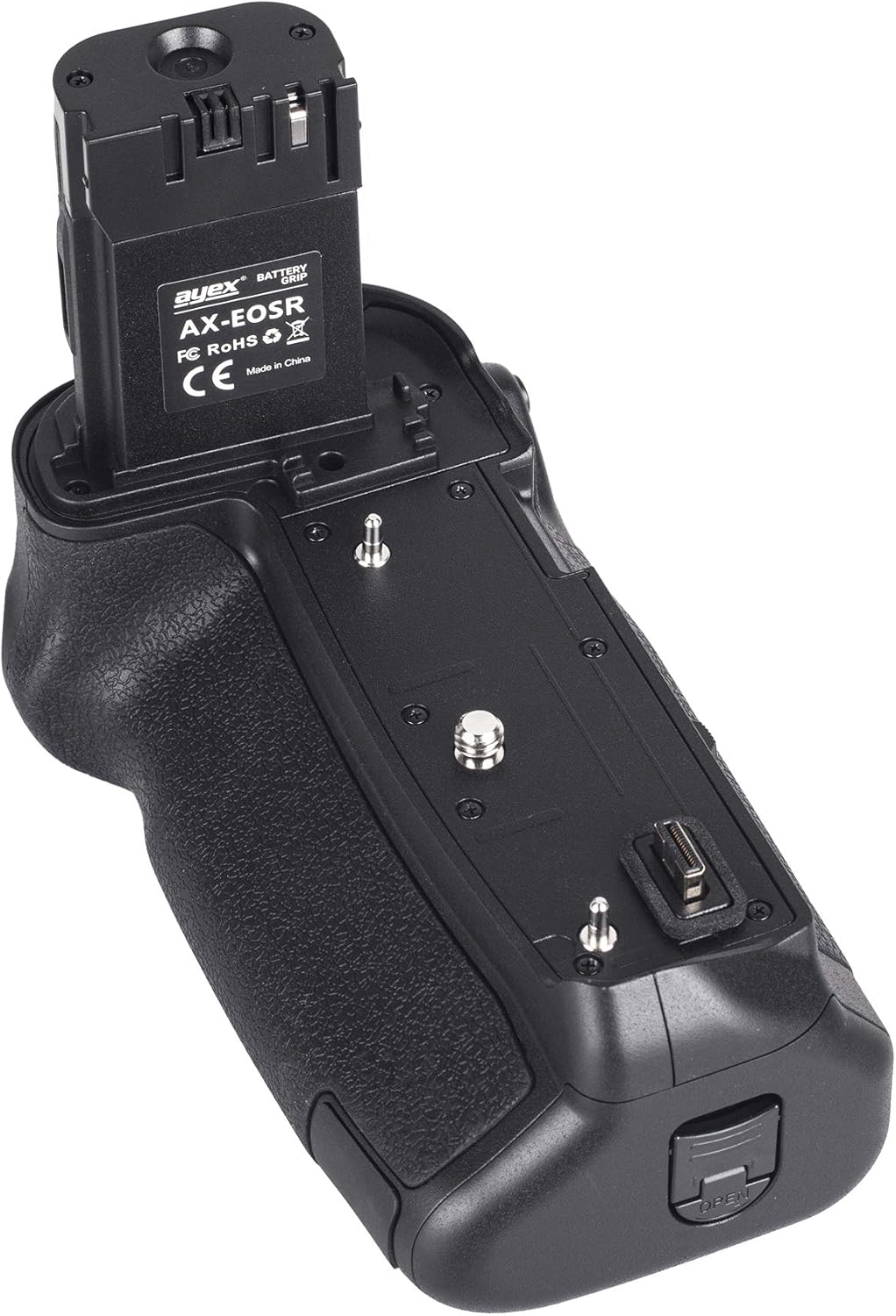 ayex Batteriegriff Kompatibel mit Canon EOS-R & EOS Ra + 2 x LP-E6N Akkus kompakter bequemer Handgri