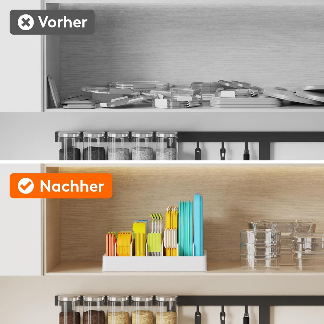 Lifewit Topfdeckel Frischhaltebox Lagerung, 1 Stück Lunchbox Deckel Aufbewahrung Organizer Küche Top