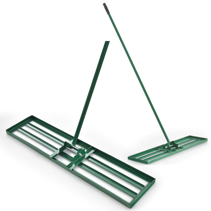 SOARS Rasen Rakel, Rasen Nivellierrechen mit 170 cm ergonomischem Stiel, Rasenrechen aus hochwertige
