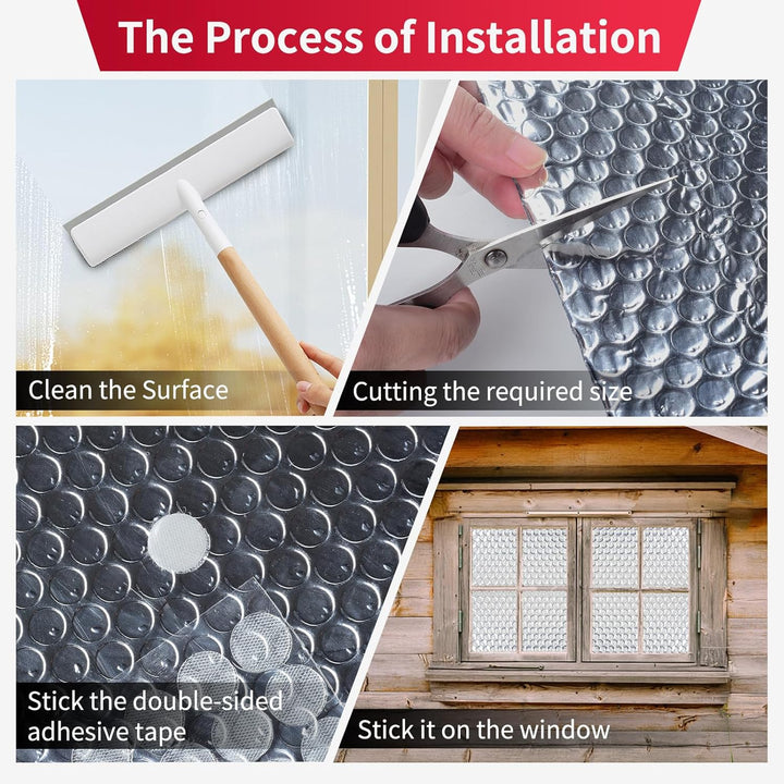 6mm reflektierendes einlagiges Blasen-Isolierung, 60,9cm × 3m doppelseitiges Aluminiumfolien-Isolier